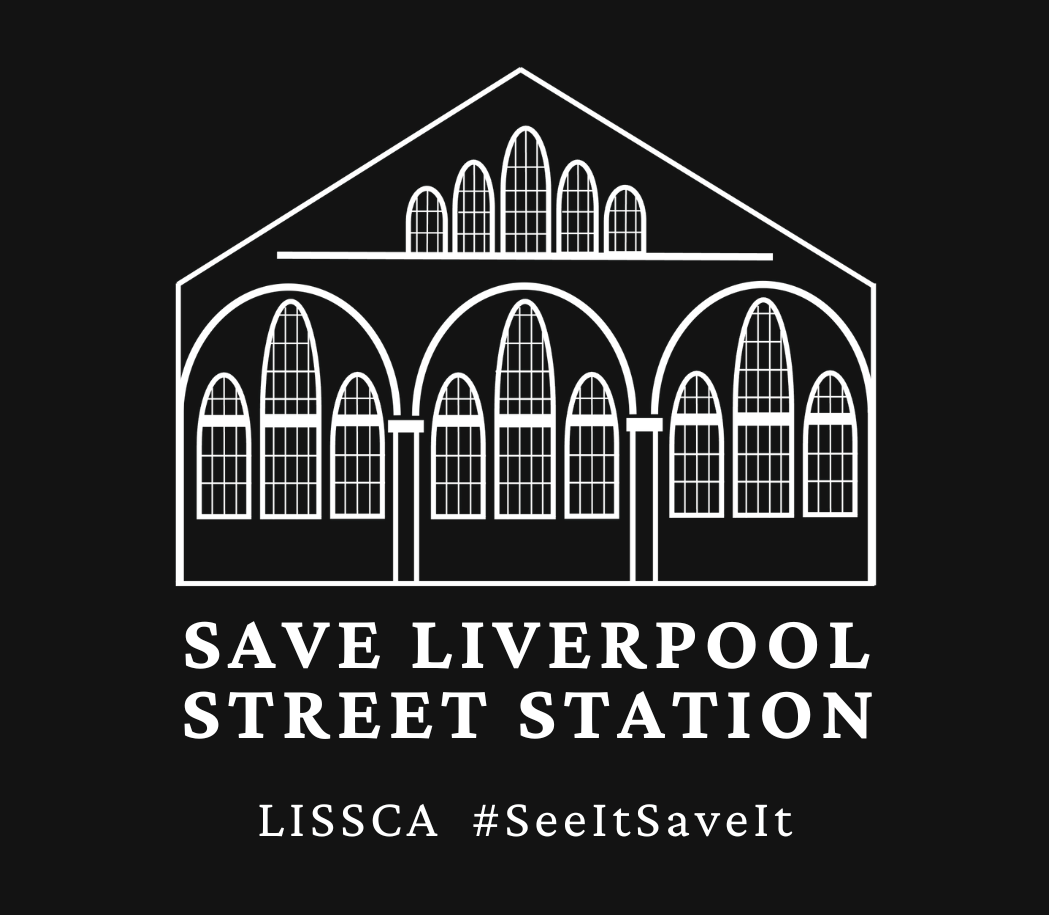Photo: Liverpool Street Station Campaign Logo. Photo Copyright: Liverpool Street Station Campaign (LISSCA).