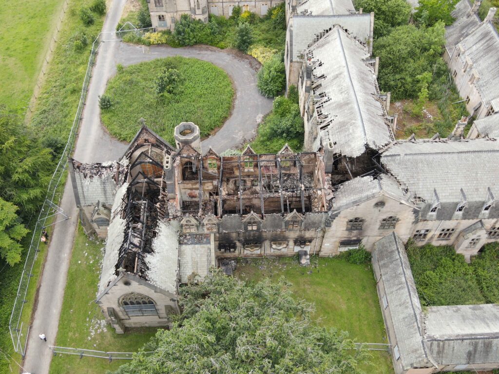 Fire at Ushaw involving Grade II* St Aloysius Chapel and the Ushaw Junior House