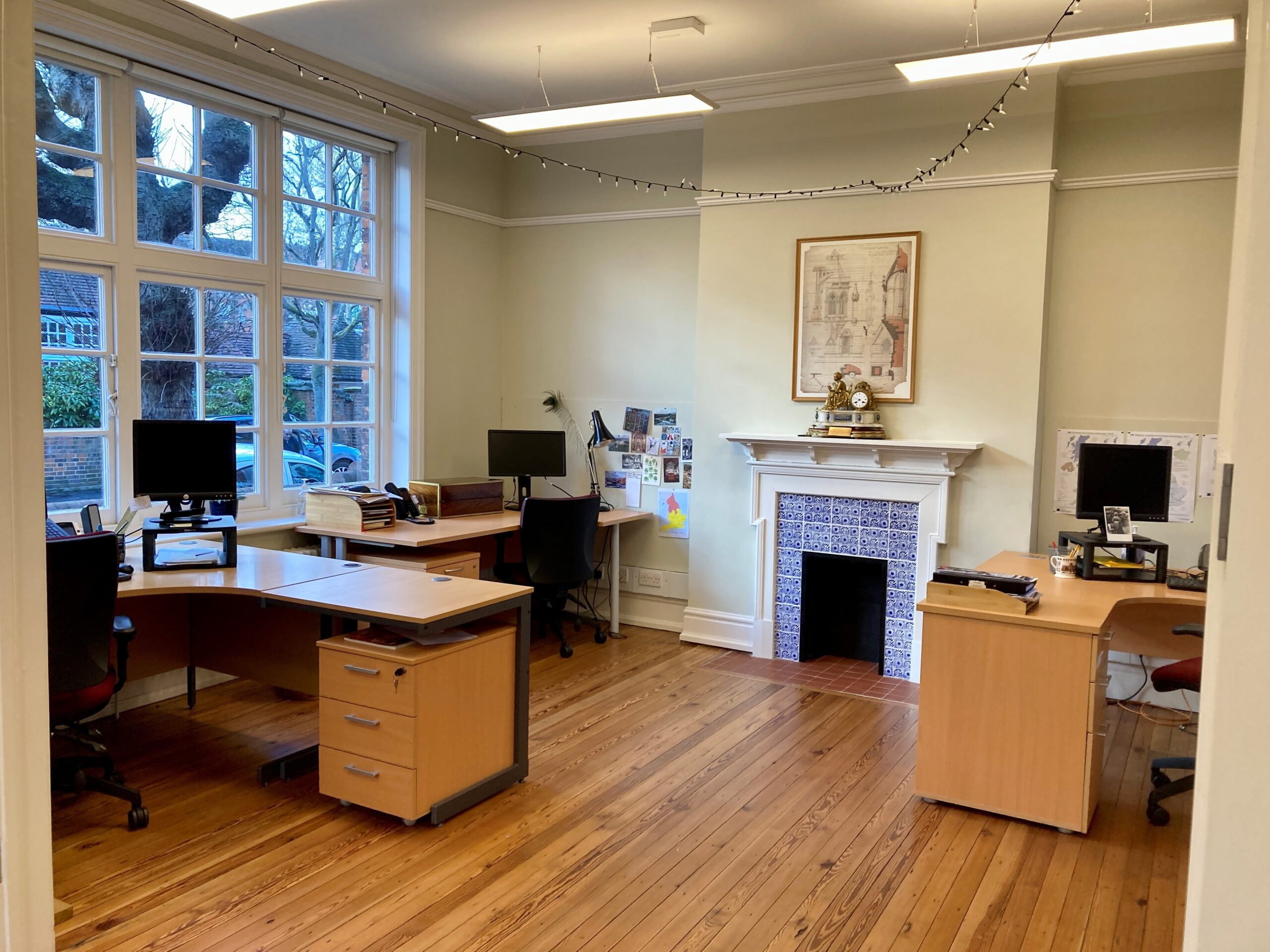 Photo- Office Space at The Victorian Society Headquarters, 1 Priory Gardens. Photo Copyright- The Victorian Society. .jpeg